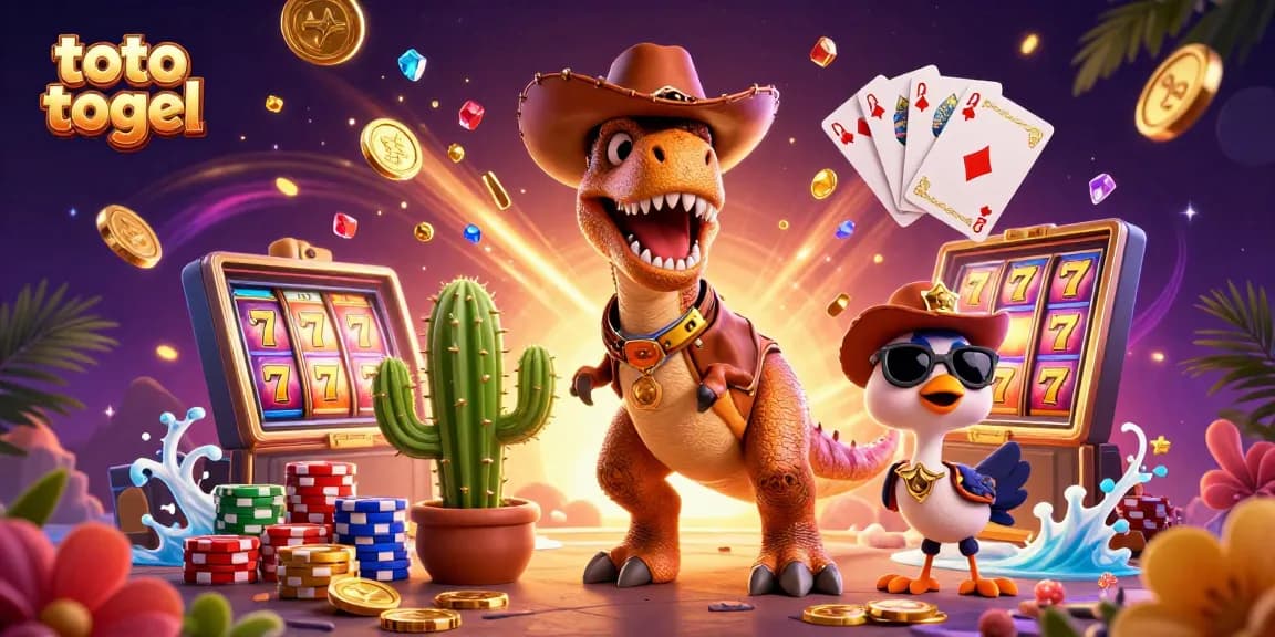 Experience thrilling gameplay with toto togel and vibrant 3D characters in a dynamic casino setting.