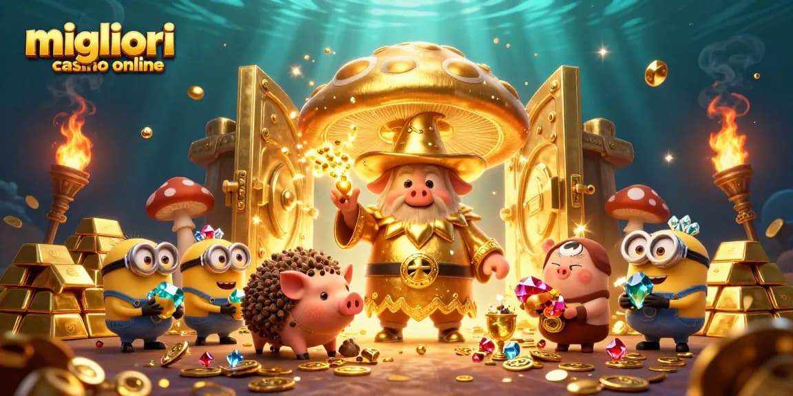 Illustra i migliori casino online svelando un mondo magico di tesori dorati e vincite immense.