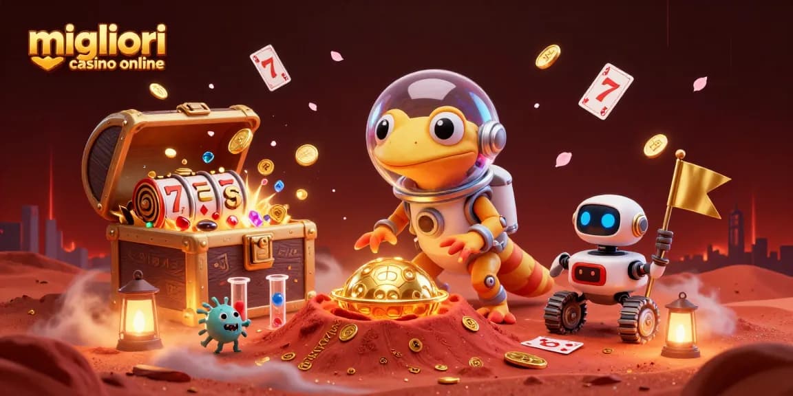 Migliori casino online: scopri il mondo dei casinò con un gecko marziano e giochi emozionanti.