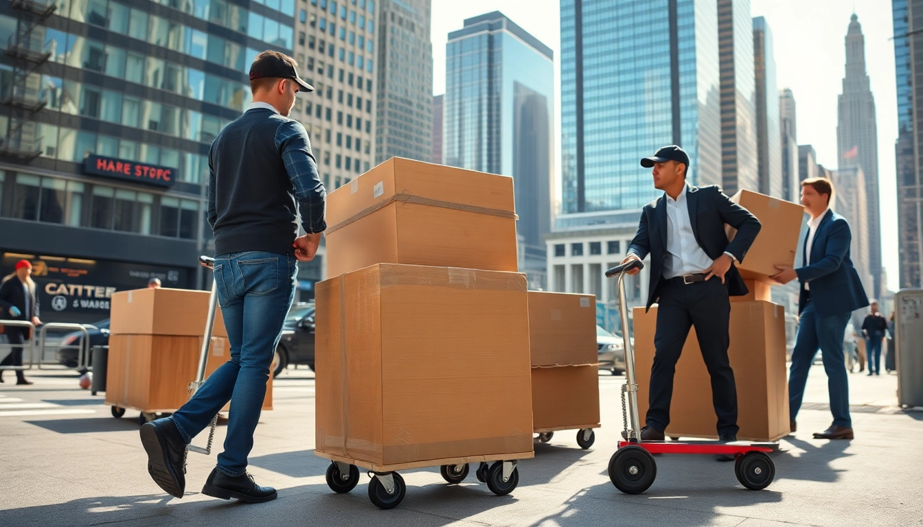 Moving office furniture with expert assistance in Office Moving Services NYC.