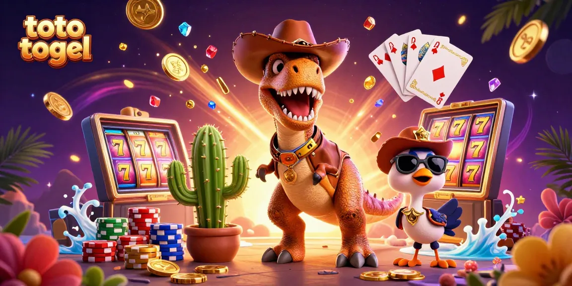 Experience thrilling gameplay with toto togel and vibrant 3D characters in a dynamic casino setting.