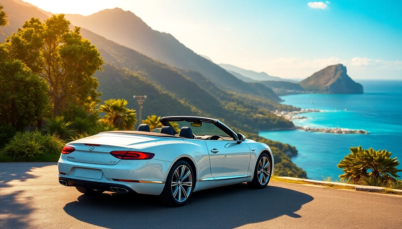 Experience convertible car rental st barts in a beautiful coastal setting.
