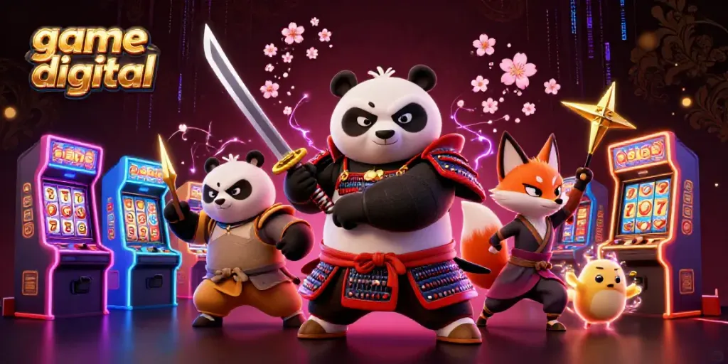Play casino games digitally with a samurai panda, ninja fox, and magical tanuki for an energetic twist.