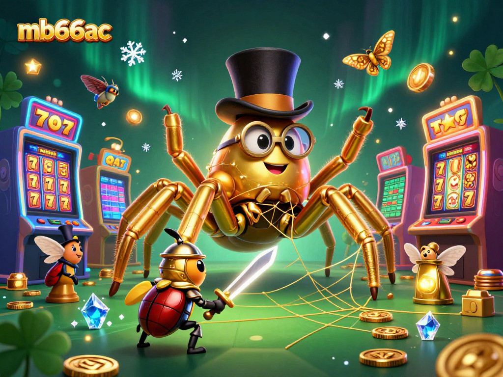 Spin your fortune with mb66ac: vibrant 3D casino scene showcasing slots and dynamic action