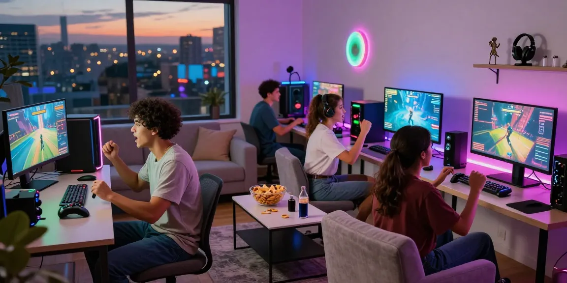 Group enjoying vibrant gaming session with mantra88 platform in a stylish living room.