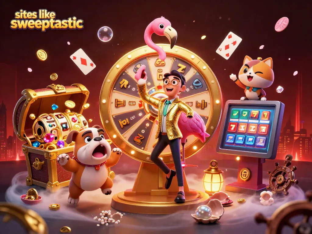Spin the prize wheel with exciting options at sites like sweeptastic and win gold coins!