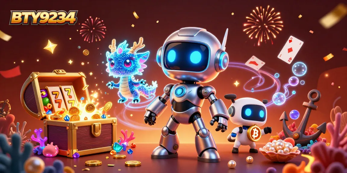 Engage with BTY9234 themed online casino excitement featuring a vibrant 3D cyberpunk scene.
