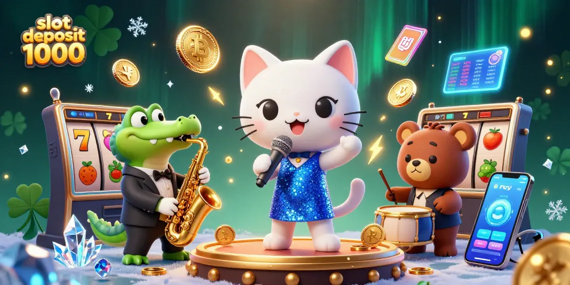 Menggandakan kesenangan dengan slot deposit 1000 yang menggoda dalam adegan kasino yang hidup.