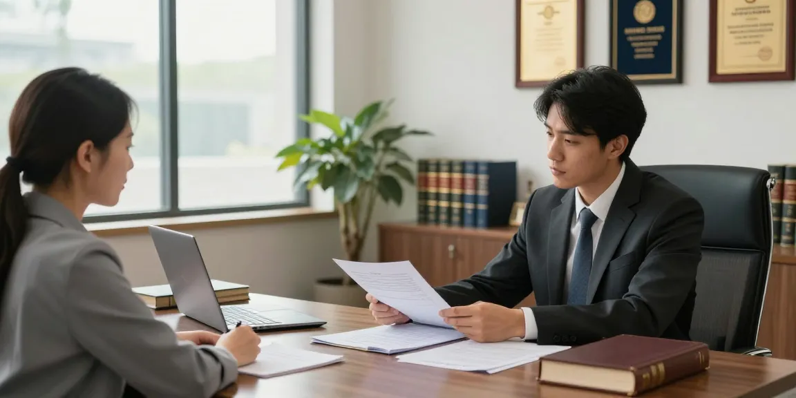 Lawyer consulting with client in a professional office, ensuring the lowest price for legal services.