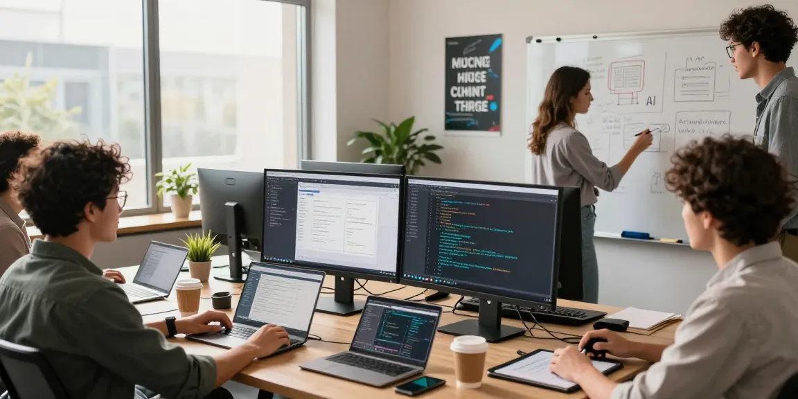 Build internal tools with AI in a collaborative workspace with developers and project boards.