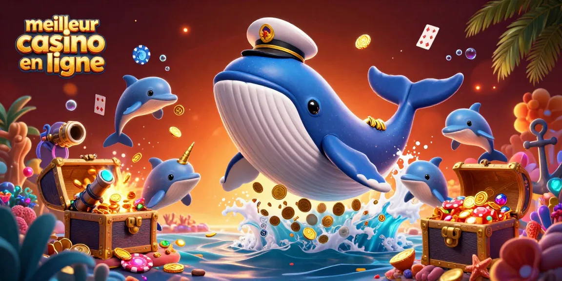 Découvrez le meilleur casino en ligne avec une illustration 3D captivante de jeu et de gains.