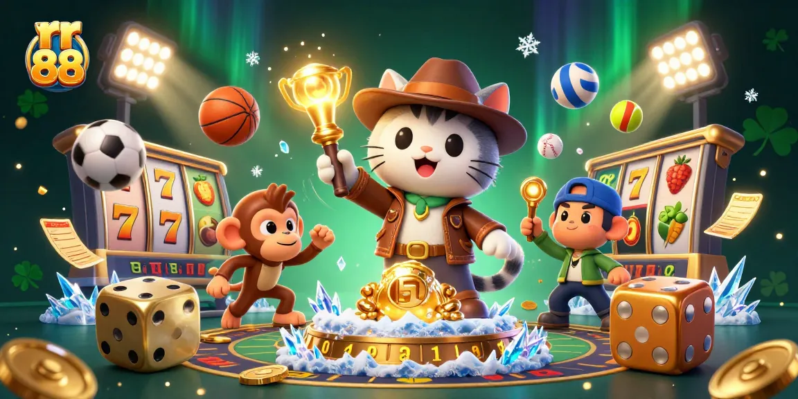 Experience rr 88, where the archaeologist cat and monkey uncover casino treasures and game excitement.