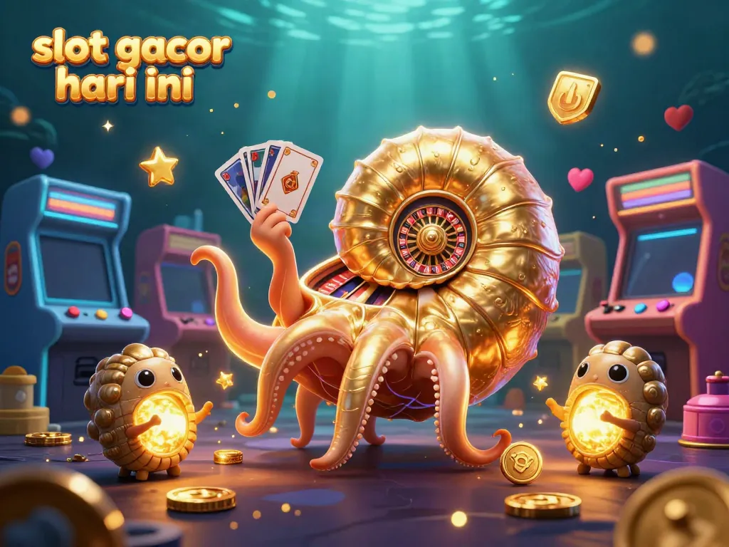 Experience thrilling gameplay with slot gacor hari ini showcased in a vibrant 3D casino scene.