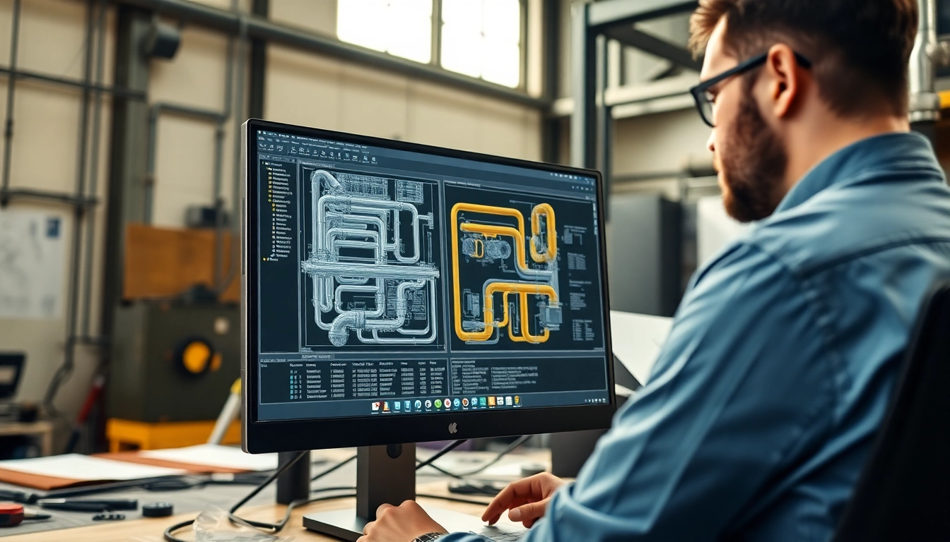 Generate detailed layouts for Plant 3D spools generation showcasing precision engineering.