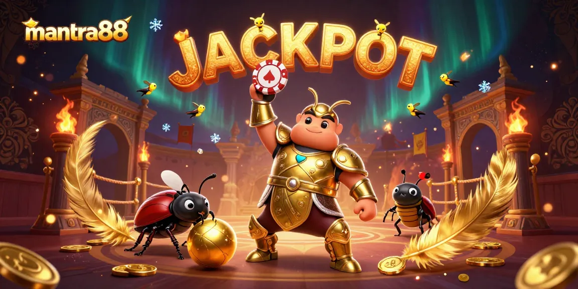 Engage with mantra88's thrilling games as the hercules beetle triumphs in a dazzling casino scene!