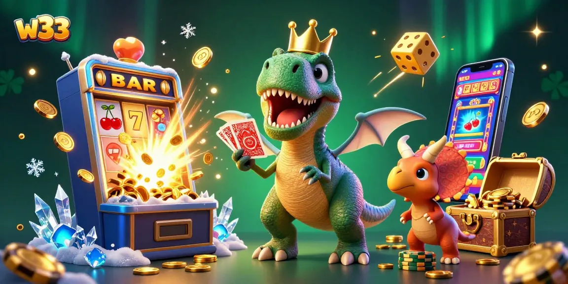 Engage with exciting w33 pokies gameplay featuring animated characters and vibrant casino elements.