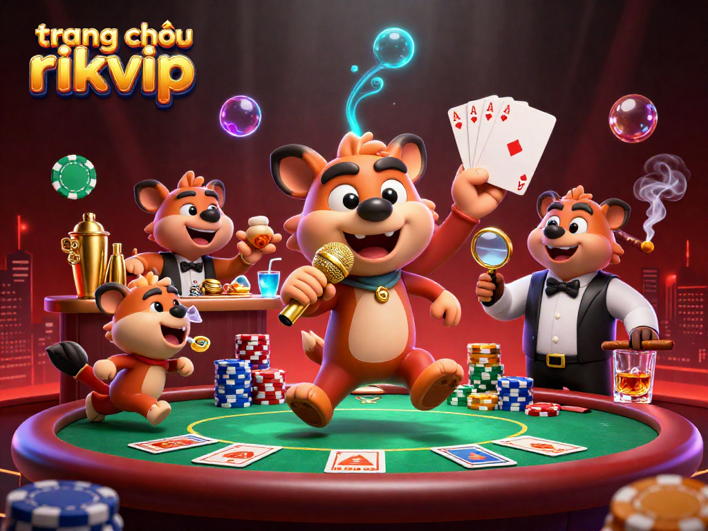 Engage in vibrant comedy scenes at trang chủ rikvip's casino club featuring hyenas in action.