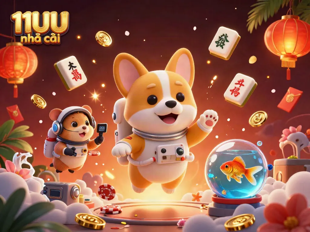 Experience gaming excitement with 11UU nhà cái in a vibrant space-themed casino.