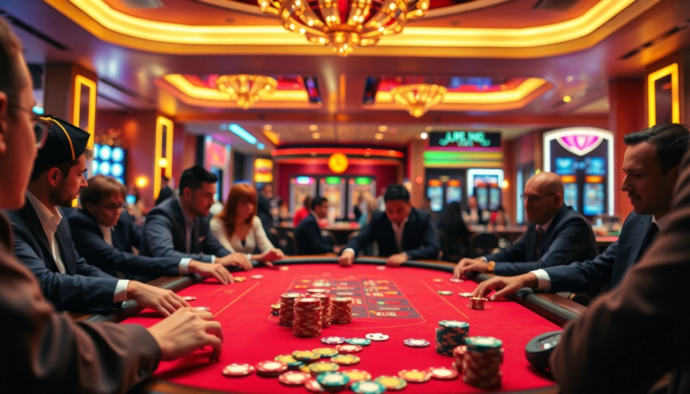 Strategic players engage at the casino table, highlighting https://www.dreamnetwork.app/ excitement in gaming.