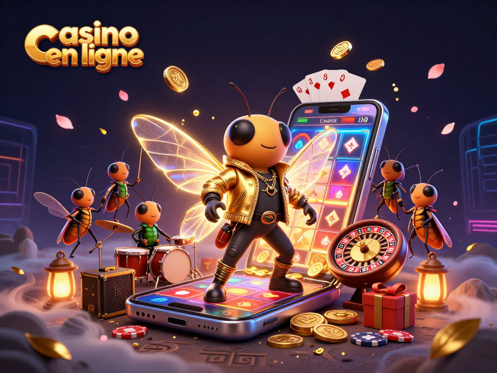 Obtenez de l'expérience sur les jeux de casino en ligne avec cette illustration dynamique mettant en scène un héros cartoon.