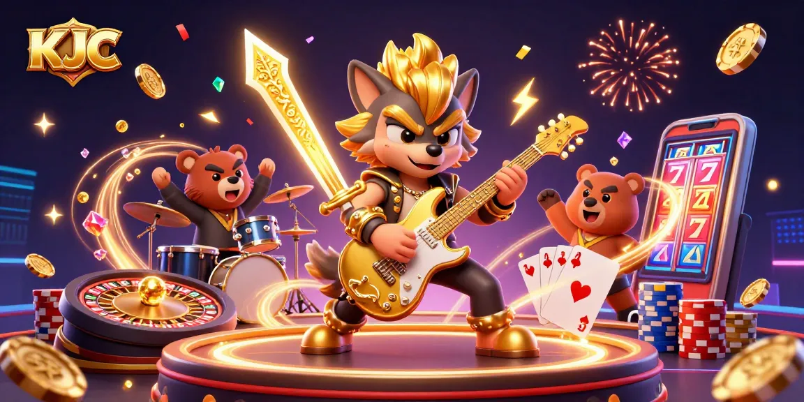 KJC engages players with an electrifying rock star performance on the casino stage.