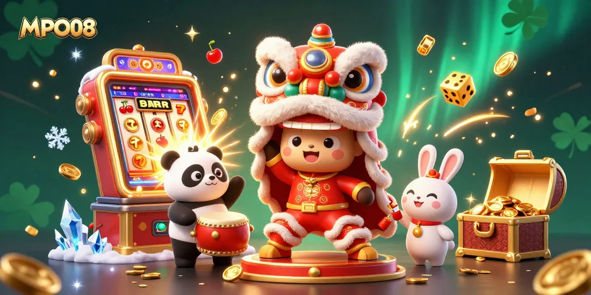MPO08 enhances players' chances with immersive slot experience featuring jackpot scenes and festive elements.