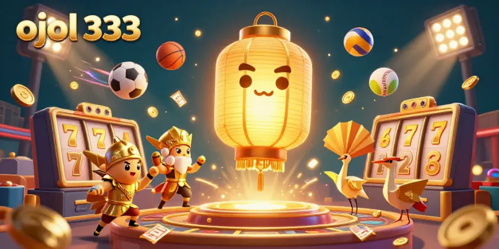 Engage in victory with ojol 333 in this dynamic casino scene, showcasing wins and excitement.