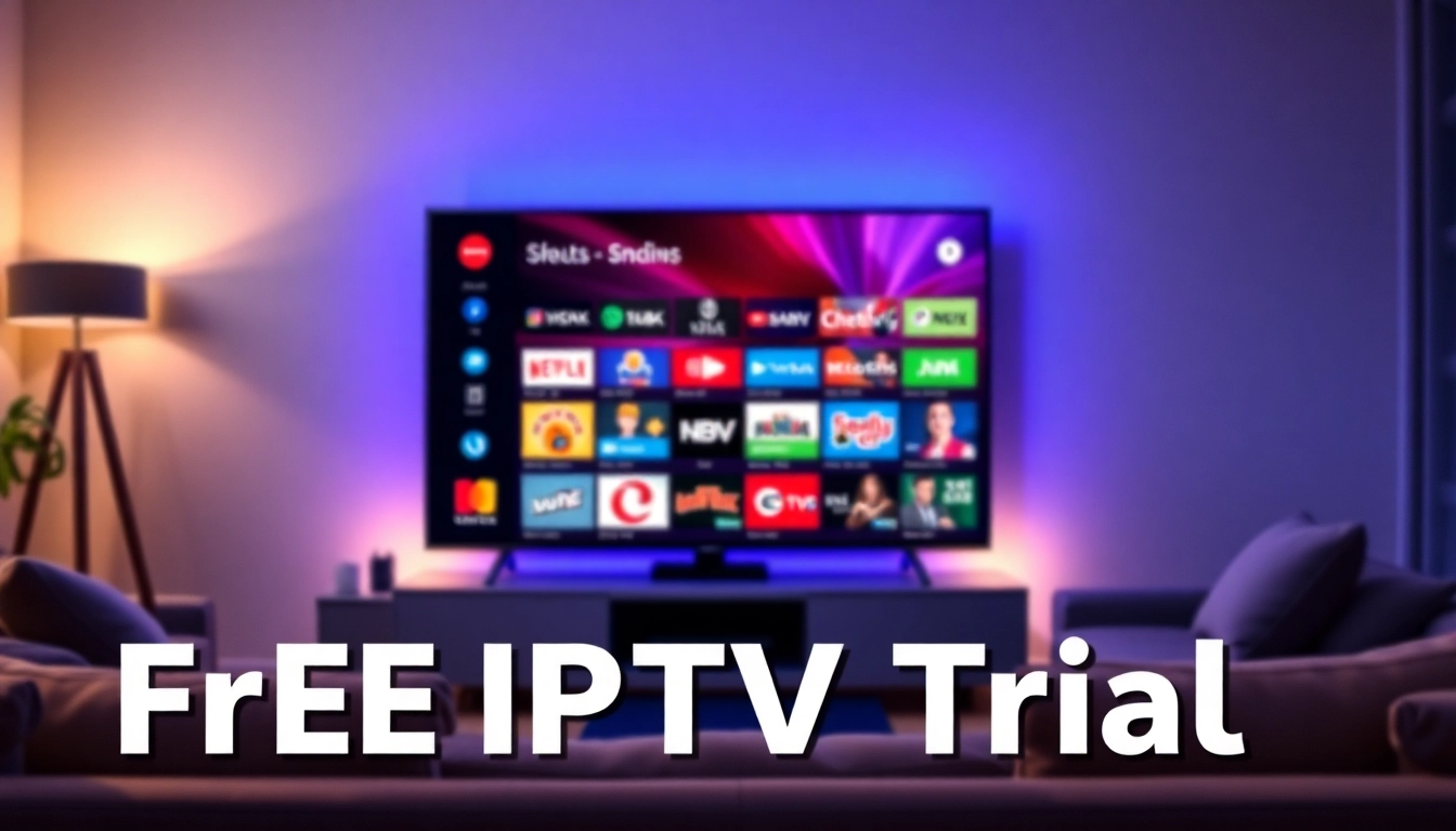 Engage with the FREE IPTV Trial through vibrant streaming visuals and a cozy ambiance.