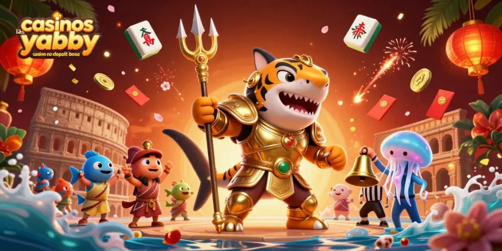 Boost your winnings at casinos like yabby casino no deposit bonus with vibrant 3D illustration.