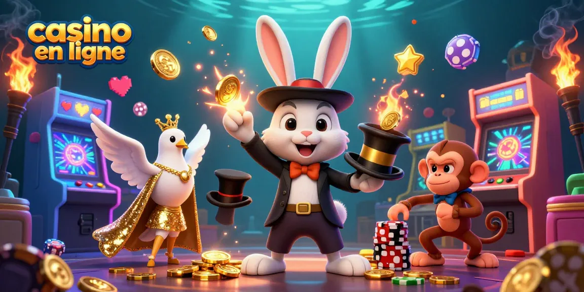 Jouer à des jeux captivants dans un casino en ligne avec des personnages animés attrayants.