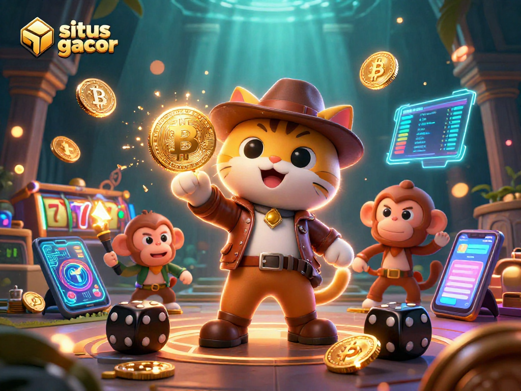 Engage with situs gacor for thrilling casino adventures featuring a cat archaeologist discovering treasures.
