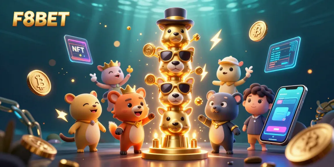 Experience the excitement of F8BET with dynamic casino elements and vibrant animations.