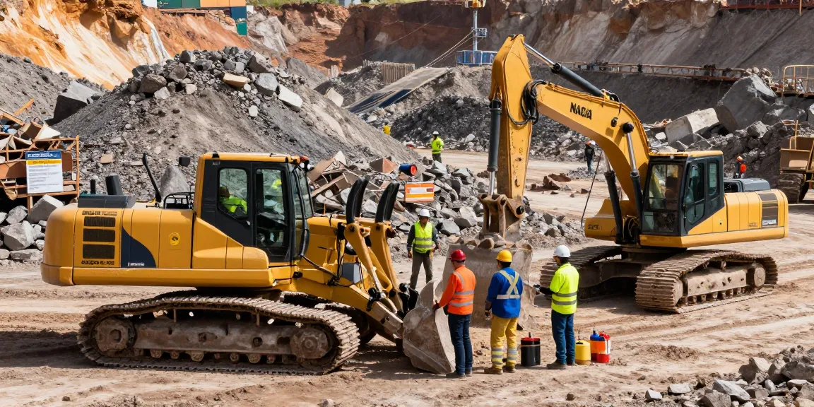 NAGA2000 industrial equipment in action at a gold mining site.