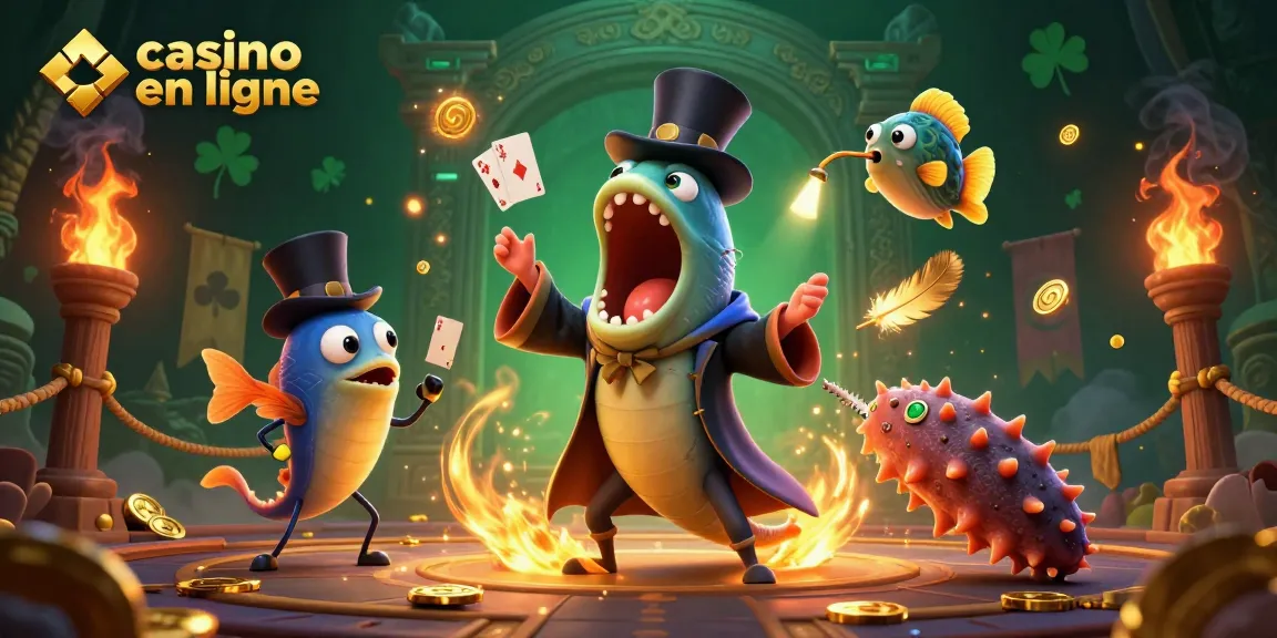 Découvrez le monde du casino en ligne avec des personnages fantastiques animant des jeux captivants.
