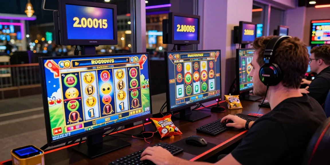 Pengalaman bermain slot88 online yang seru dengan layar ganda dan suasana kasino.