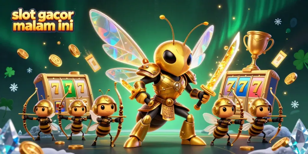 Menangkan slot gacor malam ini dengan membantu karakter lebah berperang melawan monster di kasino virtual.