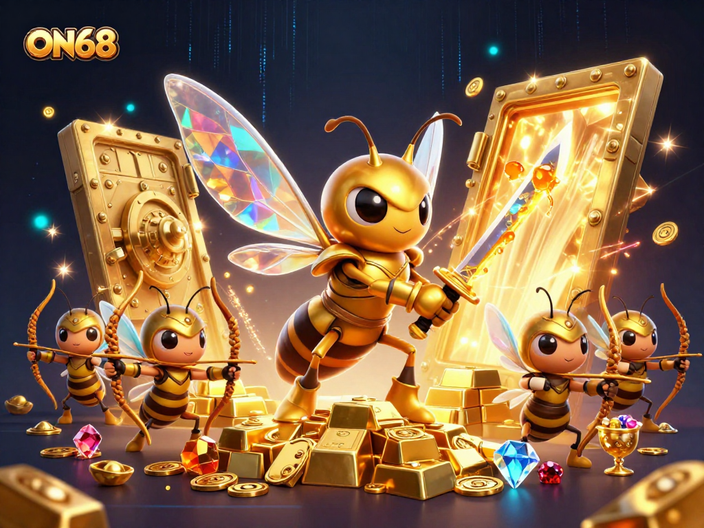 Engage in the ultimate thrill with ON68's casino adventures featuring dynamic characters and treasure.