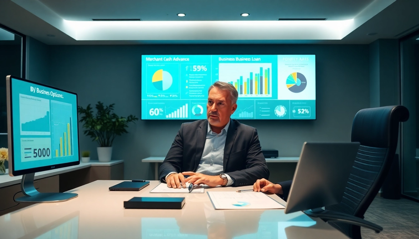 Evaluate merchant cash advance vs business loan with a finance expert analyzing data.