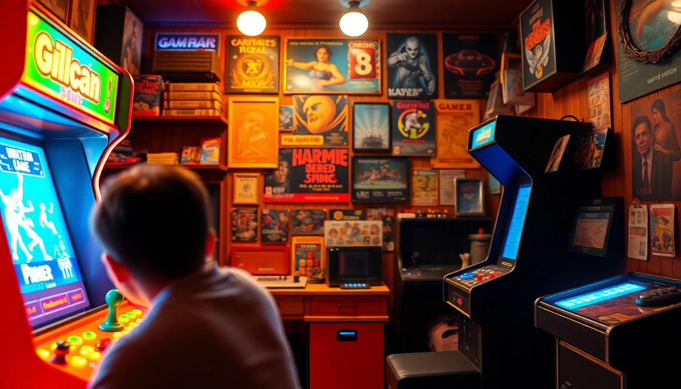 A vibrant scene of a retro arcade machine highlighting bbni4d gameplay experience.