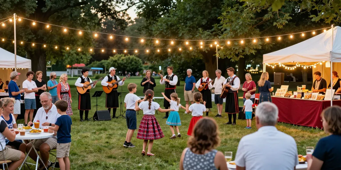 A lively Mercredis du Thabor festival scene showcasing diverse attendees enjoying Breton culture, activities, and food with m98 highlights.