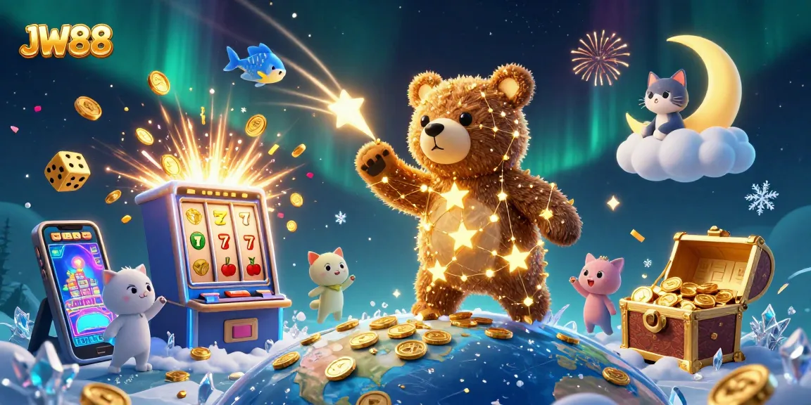 Experience thrilling gaming at JW88 with vibrant characters and spectacular slot games exploding with winnings.