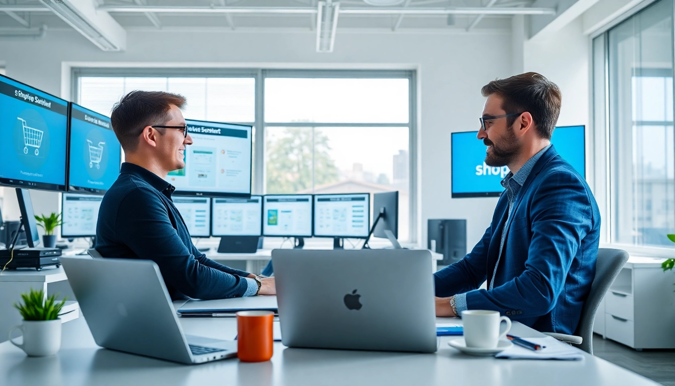 Professionally hiring Shopify developer in a collaborative office environment